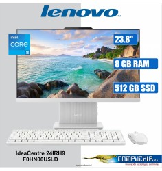 AIO Lenovo IdeaCentre 24IRH9, 23.8” FHD IPS, Core i5-13420H hasta 4.6GHz, 8GB DDR5 SODIMM