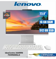 All-in-One Lenovo IdeaCentre 24ARR9, 23.8" FHD IPS, AMD Ryzen 7 7735HS 4.75GHZ, 16GB DDR5