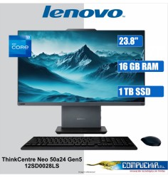 All-in-One Lenovo ThinkCentre neo 50a 24 Gen 5, Core i7-13620H 2.4 / 4.9GHz 16GB DDR5-5200