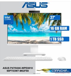 AIO ASUS P470VAK-WPE0810, 27" FHD IPS, Core 7-240H de hasta 5.2GHz, 16GB DDR5, 1TB SSD M.2