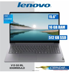 Notebook Lenovo V15 G5 IRL, 15.6" FHD TN, Core i5-13420H 2.1/4.6GHz, 16GB DDR5-5200MHz