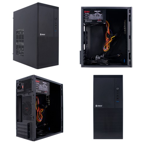 Case con fuente TEROS TE-1033S, Mini Tower, MICRO-ATX / MINI-ITX, USB, Audio, 250W