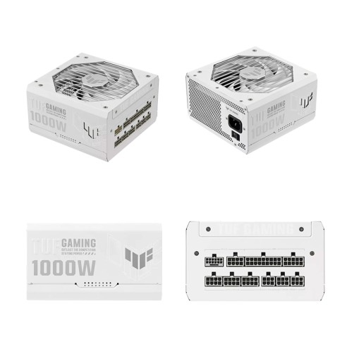 Fuente de alimentación ASUS TUF Gaming 1000W Gold White Edition, 80 PLUS Gold, Formato ATX
