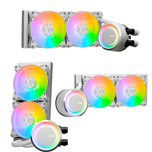 Refrigeracion líquida MSI MAG CORELIQUID E240 / Cantidad de ventiladores: 2, Color Blanco
