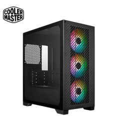 Case Cooler Master Elite 301, MiniTower, Negro, ATX, USB 3.2 Gen 1 Tipo-C / Tipo-A, Audio