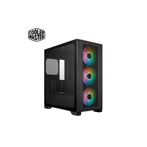 Case Cooler Master Elite 301, MiniTower, Negro, ATX, USB 3.2 Gen 1 Tipo-C / Tipo-A, Audio