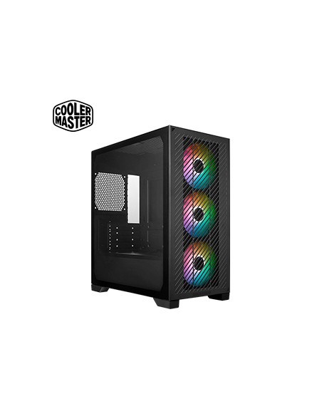 Case Cooler Master Elite 301, MiniTower, Negro, ATX, USB 3.2 Gen 1 Tipo-C / Tipo-A, Audio