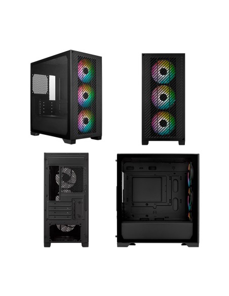 Case Cooler Master Elite 301, MiniTower, Negro, ATX, USB 3.2 Gen 1 Tipo-C / Tipo-A, Audio