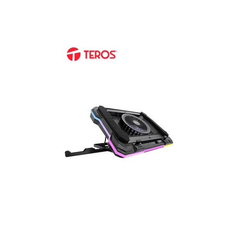 Cooler TEROS TE-7133N RGB, compatible con notebooks de 14" hasta 19"