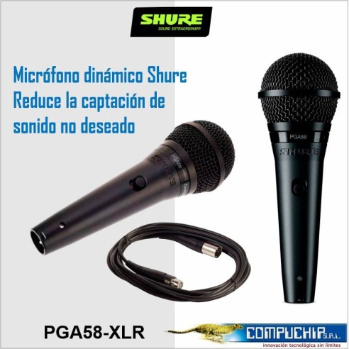 SHURE PGA58 MICROFONO VOCAL DINAMICO CARDIOIDE