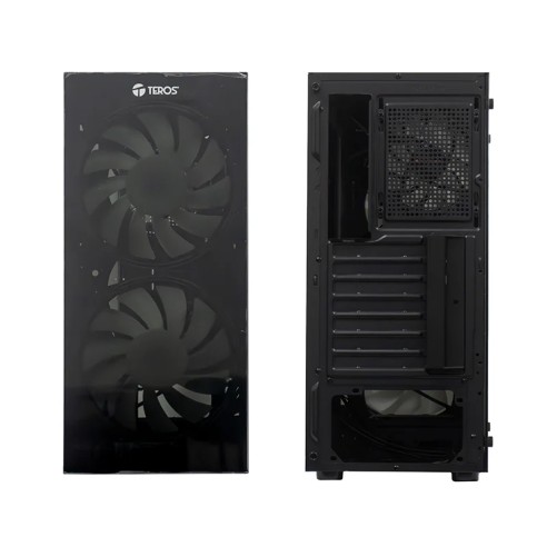 Case sin fuente gamer TEROS TE-1333G, Mid Tower, ATX/MICRO-ATX/ITX, USB-A, Audio