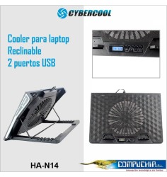 COOLER PARA LAPTOP CYBERCOOL HA-N14