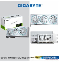 Tarjeta de video GIGABYTE GeForce RTX 5090 STEALTH ICE 32G, 32GB GDDR7, PCIe Gen 5.0