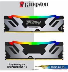 Memoria Kingston Fury Renegade, 16GB DDR5-7200MT/s, CL38,1.45V, RGB