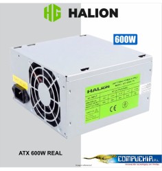 FUENTE DE PODER HALION ATX 600W REAL 230V