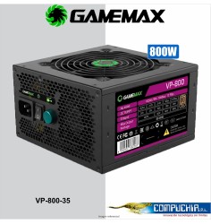 FUENTE DE PODER GAMEMAX VP-800W 80 PLUS