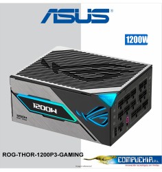 Fuente de alimentación ASUS ROG Thor 1200W Platinum III, 80 Plus Platinum, Formato ATX