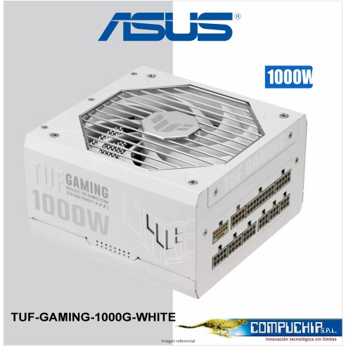 Fuente de alimentación ASUS TUF Gaming 1000W Gold White Edition, 80 PLUS Gold, Formato ATX