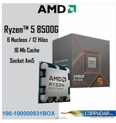 Procesador AMD Ryzen 5 8500G 3.50 / 5.00 GHz, 16MB L3 Cache, 6-Cores, 4nm, TDP: 65W