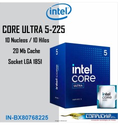 Procesador Intel Core Ultra 5 225 3.30/4.90GHz, 20 MB Intel Smart Caché, LGA1851