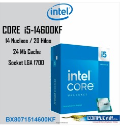 Procesador Intel Core i5-14600KF 3.50/5.30GHz, 24 MB Intel Smart Caché, LGA1700, 125W/181W