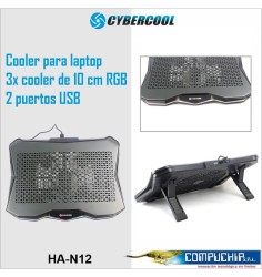 COOLER PAD PARA NOTEBOOK HA-N12 RGB