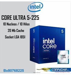 Procesador Intel Core Ultra 5 225 3.30/4.90GHz, 20 MB Intel Smart Caché, LGA1851