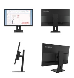 Monitor Plano Lenovo ThinkVision E24-40, 23.8" WLED FHD IPS/HDMI/DP/VGA/Parlantes (2Wx2)