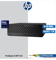 Computadora HP ProDesk 4 SFF G1i AI, Core Ultra 7 265 2.4/5.3GHz, 16GB(1x16GB)DDR5-5600MHz