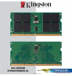 Memoria Kingston ValueRAM, 32GB DDR5-6400MT/s, CL52, 1.1V