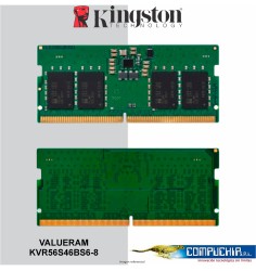 Memoria SODIMM Kingston ValueRAM 8GB DDR5 5600MT/s, PC5-44800, CL46, 1.1V, 262-pin