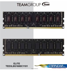 Memoria TeamGroup Elite 8GB DDR3 1600MT/s, PC3-12800, CL11, 1.35V, 260-pin