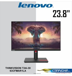 Monitor Plano Lenovo ThinkVision T24i-30, 23.8" FHD WLED IPS, 60Hz, 6ms, HDMI, DP, VGA, USB