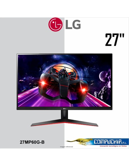 Monitor Plano LG 27MP60G, 27", FHD IPS, 75Hz, 5ms, HDMI, DP, VGA