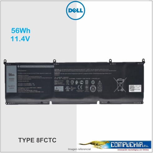 BATERÍA DELL TYPE 8FCTC 11.4V 56WH ORIGINAL.