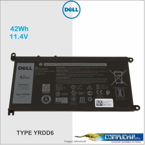 BATERIA DELL 42WH TYPE YRDD6 42WH *ORIGINAL*.