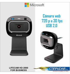 Camara de Videoconferencia Microsoft LifeCam HD-3000 for Business, HD 720p, CMOS Sensor