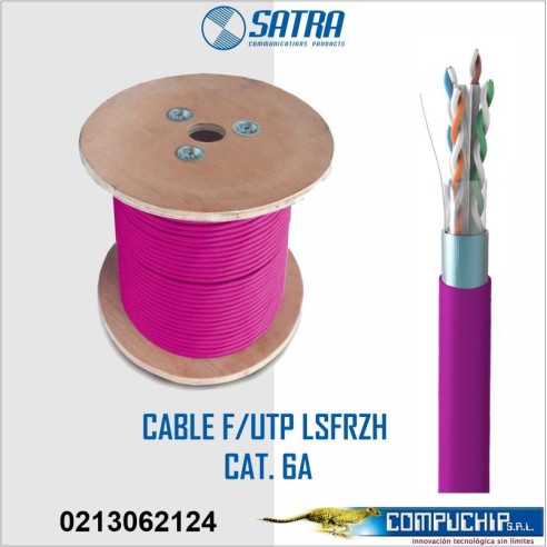 CABLE CAT6A F/UTP-LSZH-3-22 23AWG 305MT INTERIORES VIOLETA SATRA
