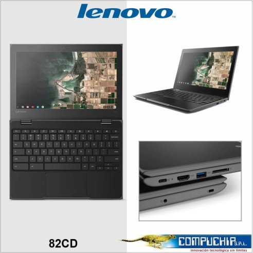 CHROMEBOOK LENOVO 100E 2ND GEN AST 11.6" HD TN AMD A4-9120C 1.6 / 2.4GHZ, 4GB DDR4-1866MHZ
