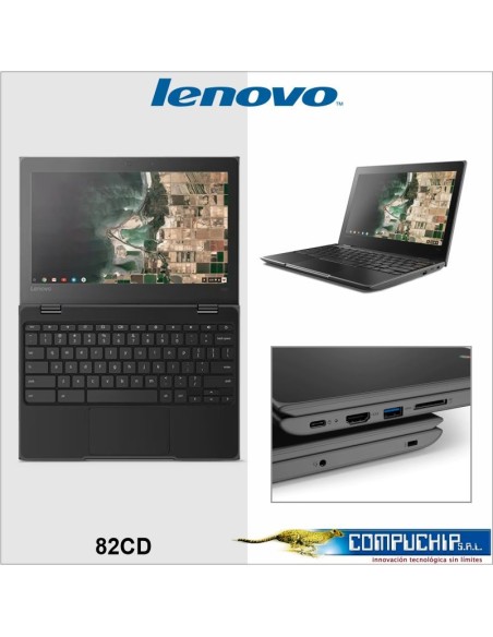 CHROMEBOOK LENOVO 100E 2ND GEN AST 11.6" HD TN AMD A4-9120C 1.6 / 2.4GHZ, 4GB DDR4-1866MHZ