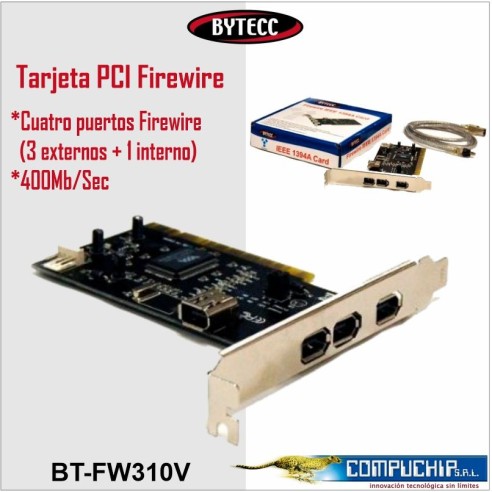 Tarjeta Bytecc BT-FW310V Firewire IEEE 1394A